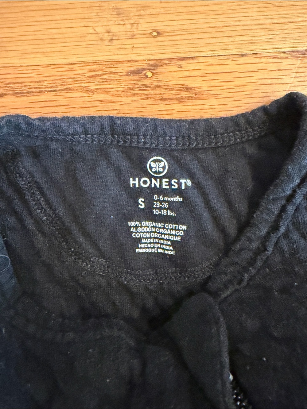 Honest organic cotton sleep sack